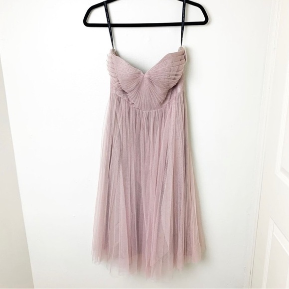 BHLDN Jenny Yoo Maia Rose Quartz Dress - Picture 1 of 9